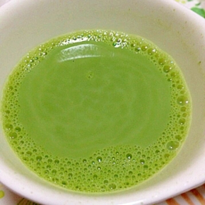 健康☆緑茶青汁〜練乳生姜風味〜